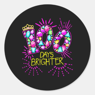 100 dagar Brigadlärare 100 dagar i skolan Runt Klistermärke