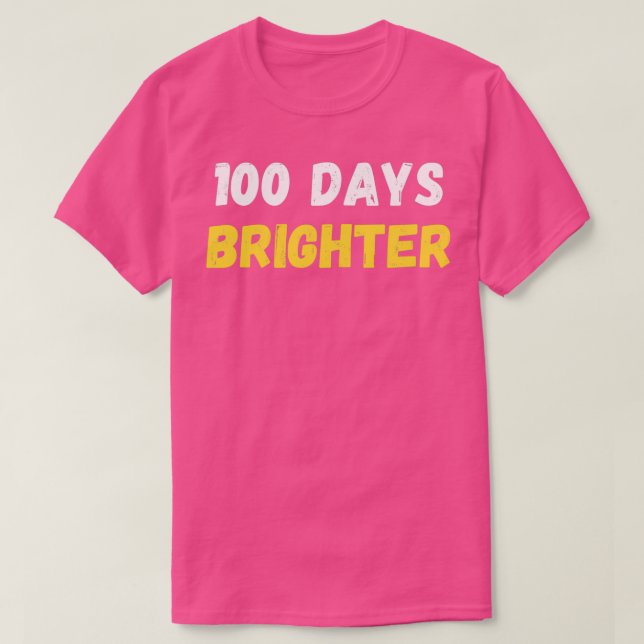 100 dagar Brighter100 dagar i skolan T Shirt (Design framsida)
