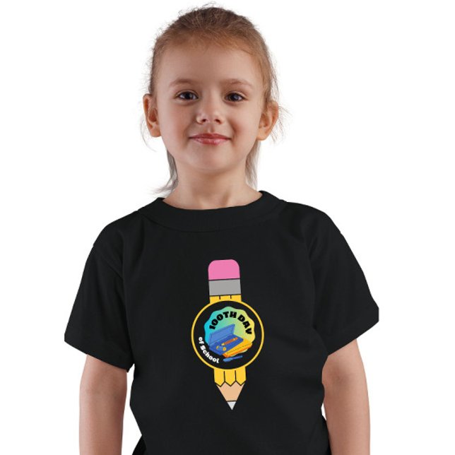 100 dagar Brighter: Flickans 100 dagar i skolan T Shirt (Skapare uppladdad)