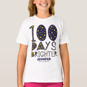 100 dagar Brighter Loely Stars 100 dagar i skolan T Shirt