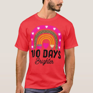100 dagar Brighter Rainbow Leopard T Shirt