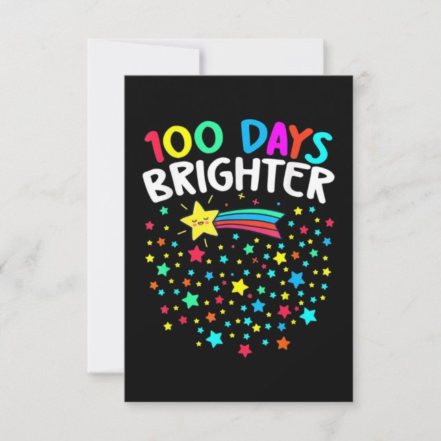 100 dagar Brighter Stars Kort (Framsida)