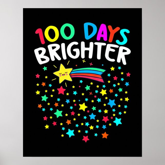 100 dagar Brighter Stars Poster (Framsidan)