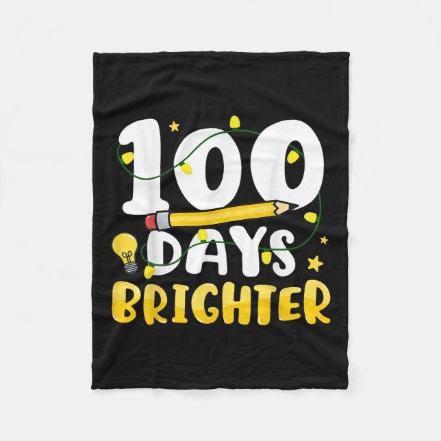 100 dagar Bristare 100-årsdagen av skolan 100 daga Fleecefilt (Framsidan)
