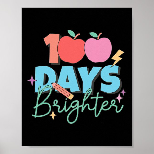 100 dagar Bristare 100-årsdagen av Student Teac Poster (Framsidan)