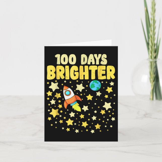 100 dagar Bristare 100-årsdagen för skolastronaute Kort (Framsida)
