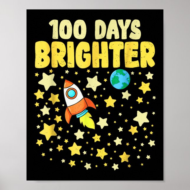 100 dagar Bristare 100-årsdagen för skolastronaute Poster (Framsidan)