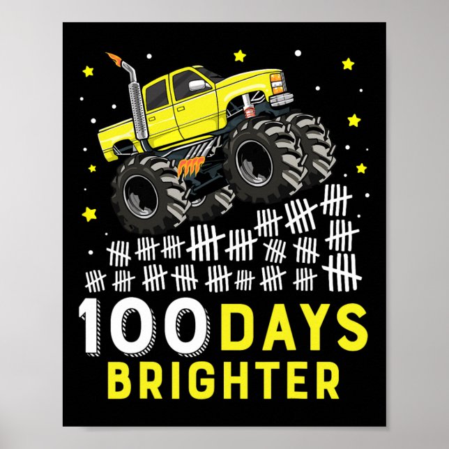 100 dagar Bristare Monster Lastbil 100 skoldagar Poster (Framsidan)