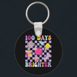100 dagar Brixare Retro Disco 100-dagarsdag i skol Nyckelring<br><div class="desc">100 dagar Brixare Retro Disco 100-dagarsdag för skollärare</div>