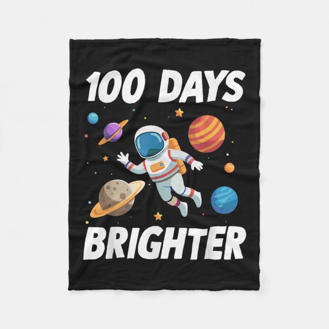 100 dagar Brixare Space Astronaut 100: e dagen av Fleecefilt (Framsidan)