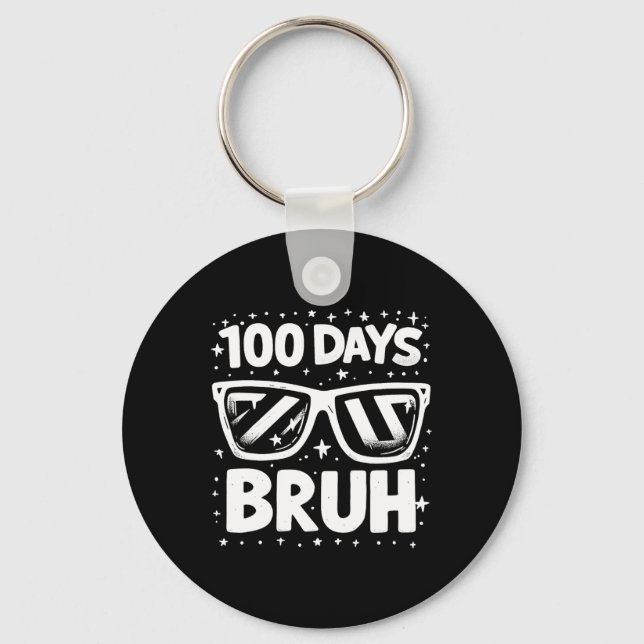 100 dagar Bruh Sungles 100-dagarsdag för skolpojka Nyckelring (Framsida)