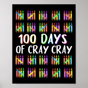 100 dagar Cray Kritor Lycklig 100 dagar i skolan Poster