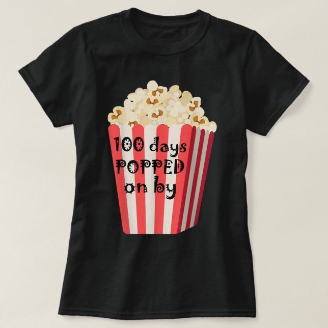 100 dagar efter - 100 dagar för skolelever t shirt (Design framsida)