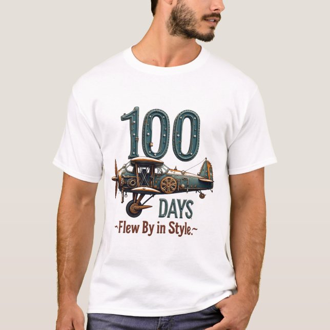 100 dagar efter fiskeflotta i Stil T Shirt (Framsida)