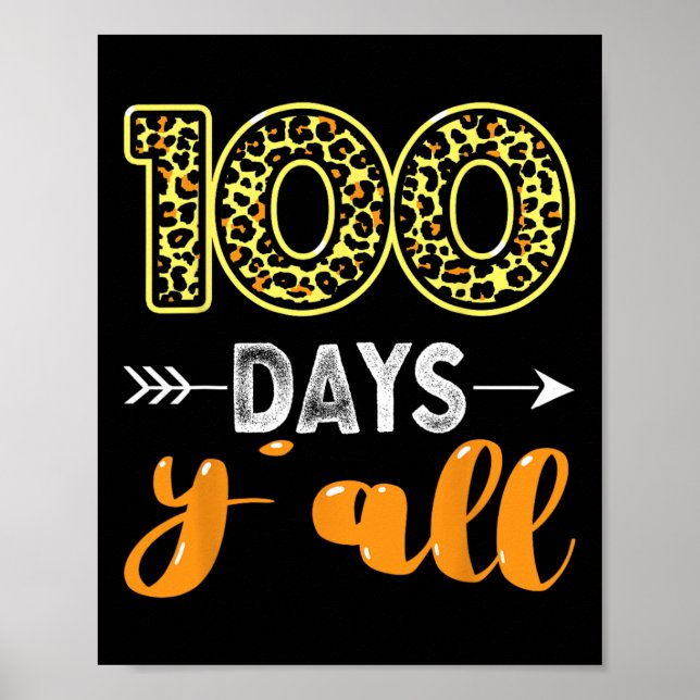 100 dagar för alla lärare eller Student 100 dagar  Poster (Framsidan)