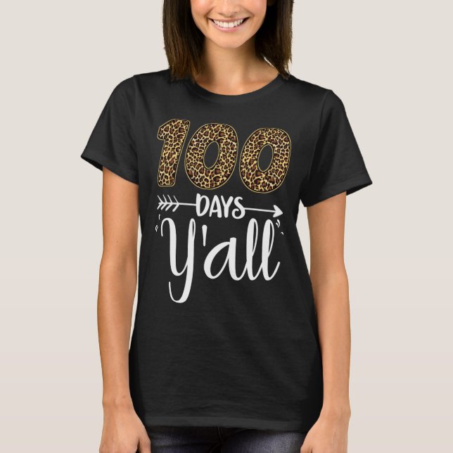100 dagar för alla Lärare Student 100 skoldagar T Shirt (Framsida)