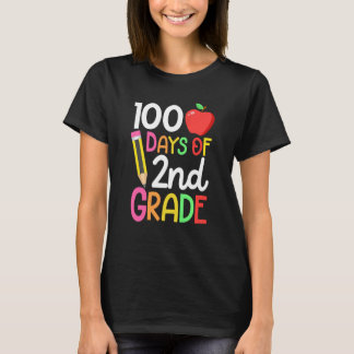 100 dagar för andra Klass-läraren 100 Scho-dagen T Shirt