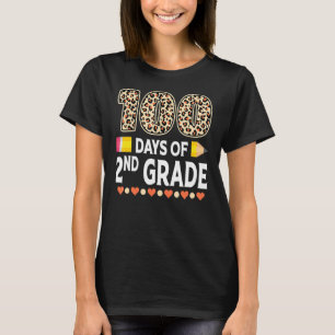 100 dagar för andra Klass-läraren 100 Scho-dagen T Shirt