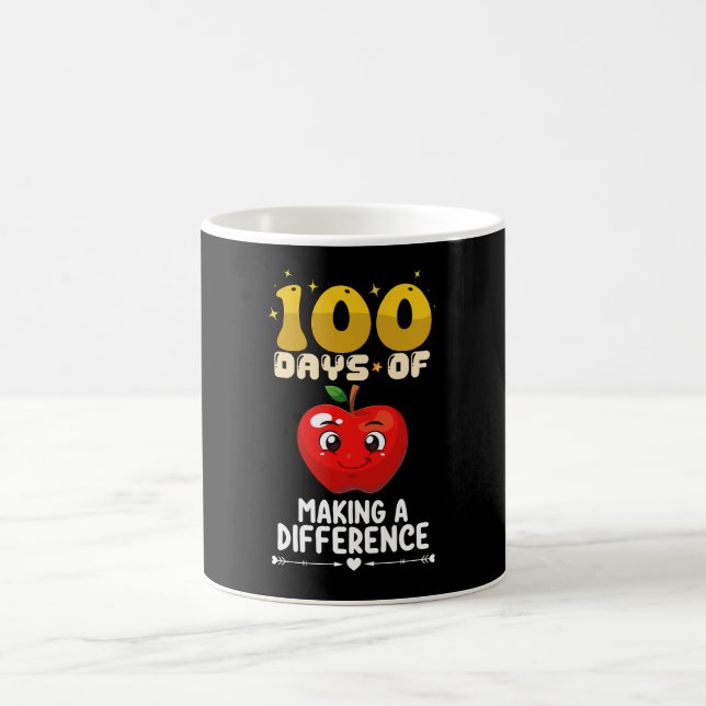 100 dagar för att göra skillnad Apple Kaffemugg (Center)