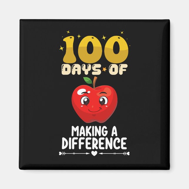 100 dagar för att göra skillnad Apple Magnet (Framsidan)