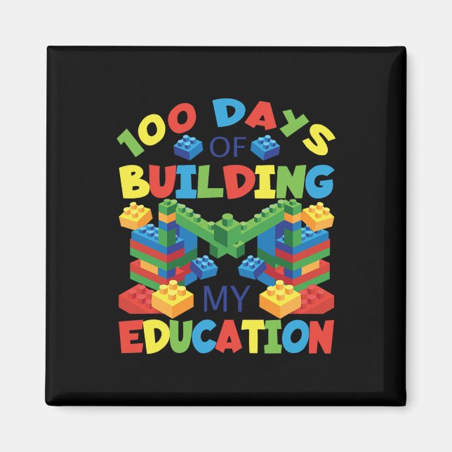 100 dagar för Byggnad av min utbildning - Bygg B Magnet (Framsidan)
