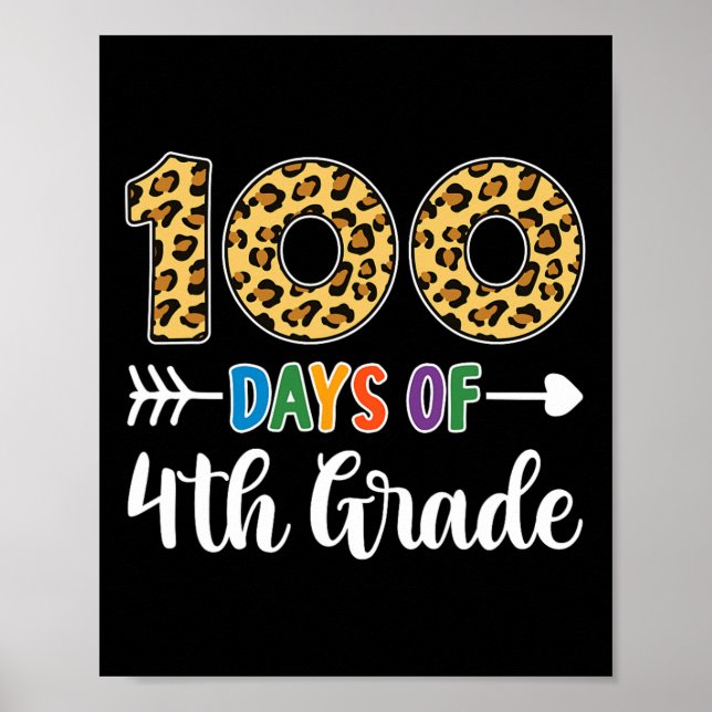 100 dagar för den 100:e klass-läraren student poster (Framsidan)