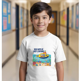 100 dagar för djupa inlärningsorgan i skolan t shirt