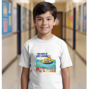100 dagar för djupa inlärningsorgan i skolan t shirt