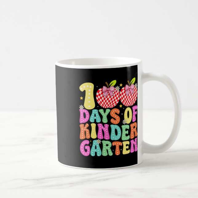 100 dagar för förskoleflickor 100:e skoldagen kaffemugg (Höger)