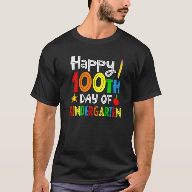 100 dagar för förskolelärare eller elev t shirt (Framsida)