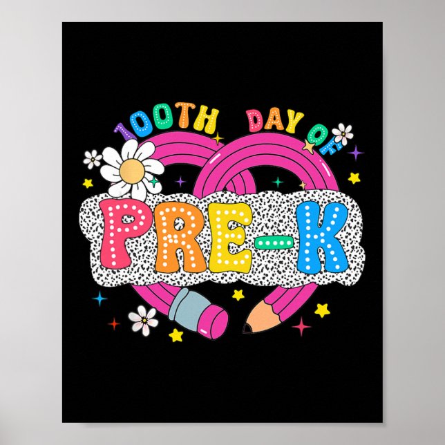 100 dagar för förskollärarepenna 100 dagar smartar poster (Framsidan)