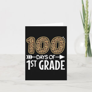 100 dagar för första Klass-läraren Student 100 dag Kort
