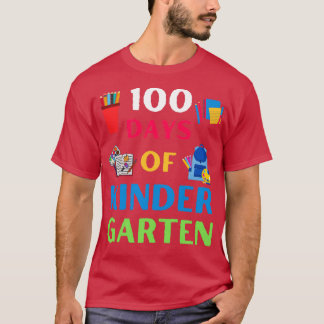 100 dagar för Kindergarten Firande Kids Gift 1 T Shirt