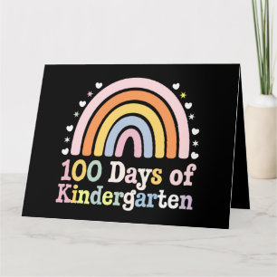 100 dagar för Kindergarten Lärare Kids 100 dagar Kort