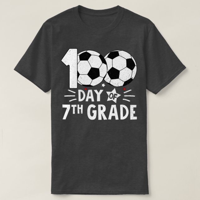 100 dagar för sjunde Klass-läraren 100 dagar T Shirt (Design framsida)