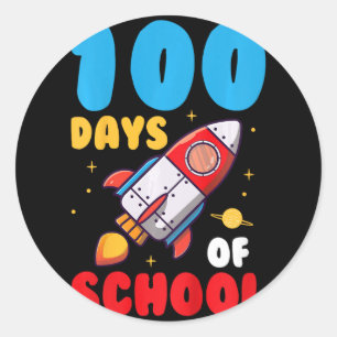100 dagar för skolbarn 100 skoldagar runt klistermärke
