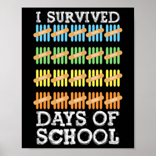 100 dagar för skolbarn poster