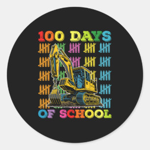100 dagar för skolelever i skolan som grävt upp sk runt klistermärke