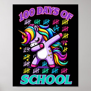 100 dagar för skolenndabbing i Student 100 dagar Poster