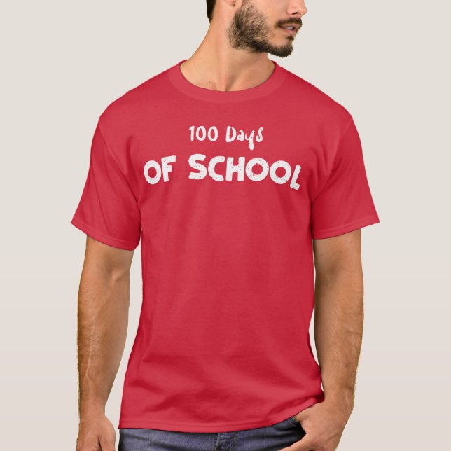 100 dagar för skolfåglar t shirt (Framsida)