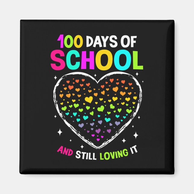 100 dagar för skolfirande 100 dagar för skola B Magnet (Framsidan)