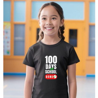 100 dagar för skolflickor t shirt