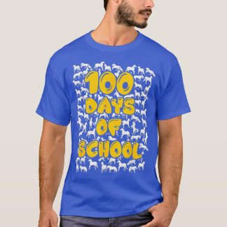 100 dagar för skolhästen mustang mascot t shirt