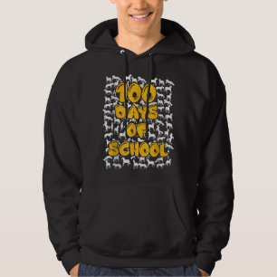 100 dagar för skolhästen mustang mascot T-Shirt Hoodie