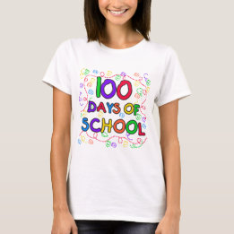 100 dagar för skolkonfetti-skjortor och -gåvor tröja