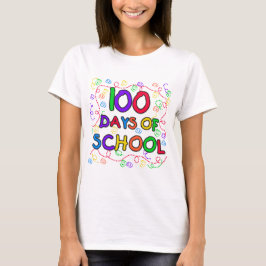 100 dagar för skolkonfetti-skjortor och -gåvor tröja