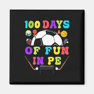 100 dagar för skollärare Gym Coach Phys Ed Te Magnet