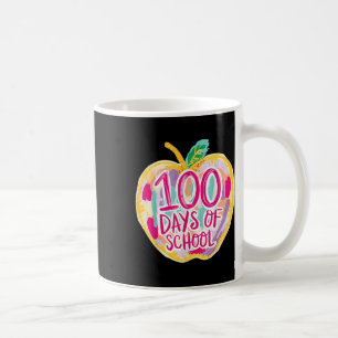 100 dagar för skollärare Kids Retro Kaffemugg