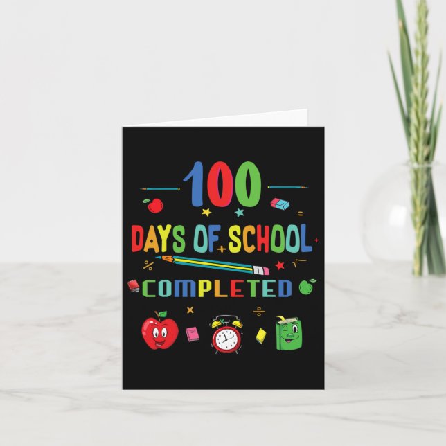100 dagar för skollärare och Student 1 Kort (Framsida)