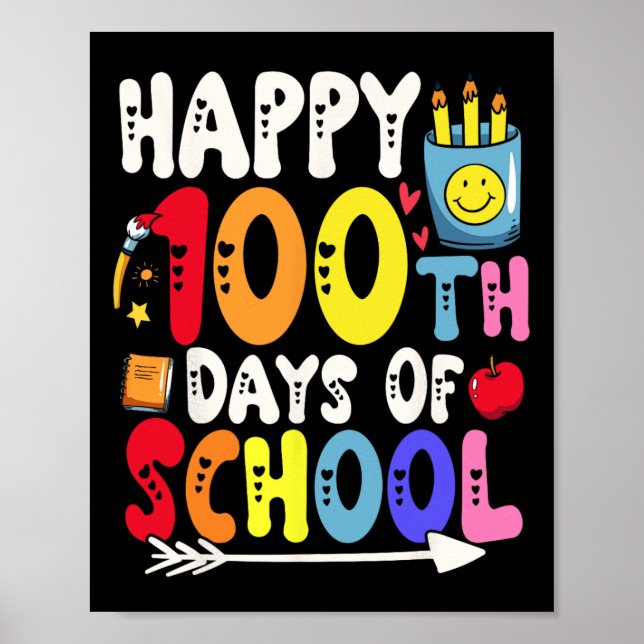 100 dagar för skollärare och Student 1 Poster (Framsidan)
